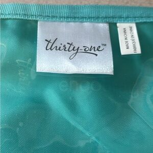 thirty-one teal travel organizer pouch